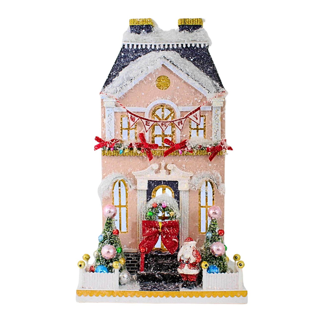 Cody Foster 16.0 Inch Merry Manor Christmas Putz House , Lightweight Christmas Decor Victorian Christmas